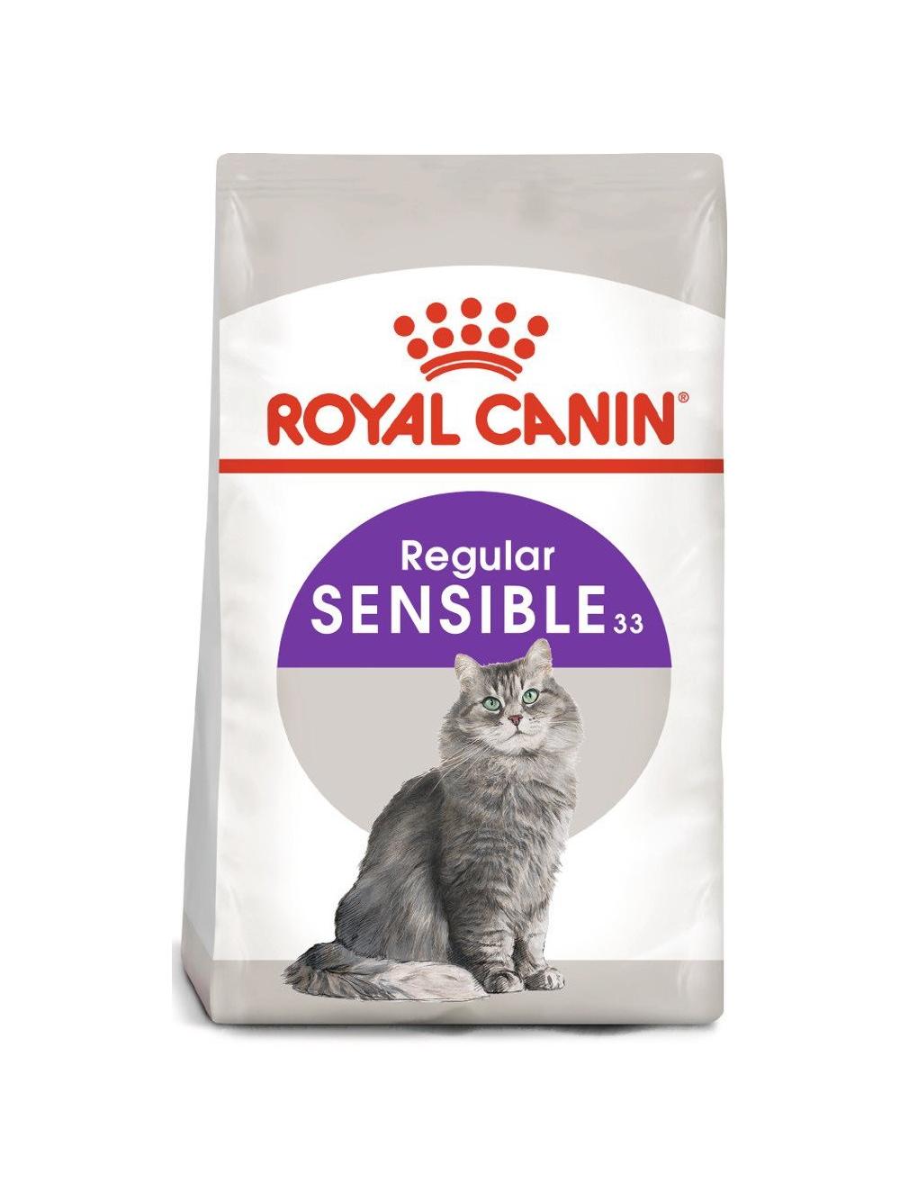 ROYAL CANIN  Sensible 33  9kg karma sucha dla kotów dorosłych, o wrażliwym przewodzie pokarmowym / Opakowanie uszkodzone (8756,9248) !!!