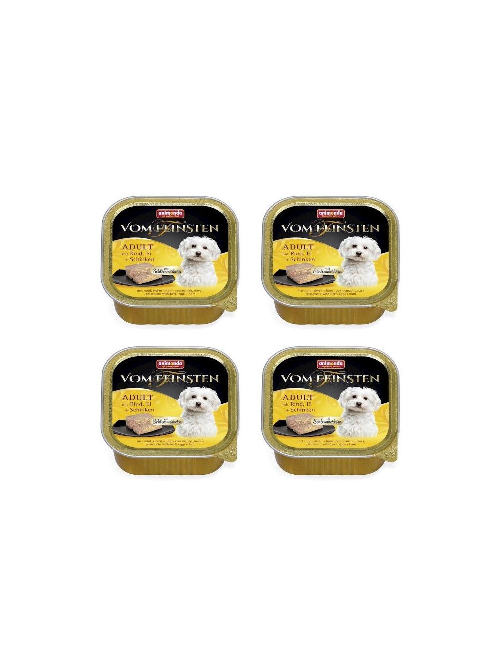 ANIMONDA Dog Vom Feinsten Adult Wołowina, Jaja Szynka 22x150g