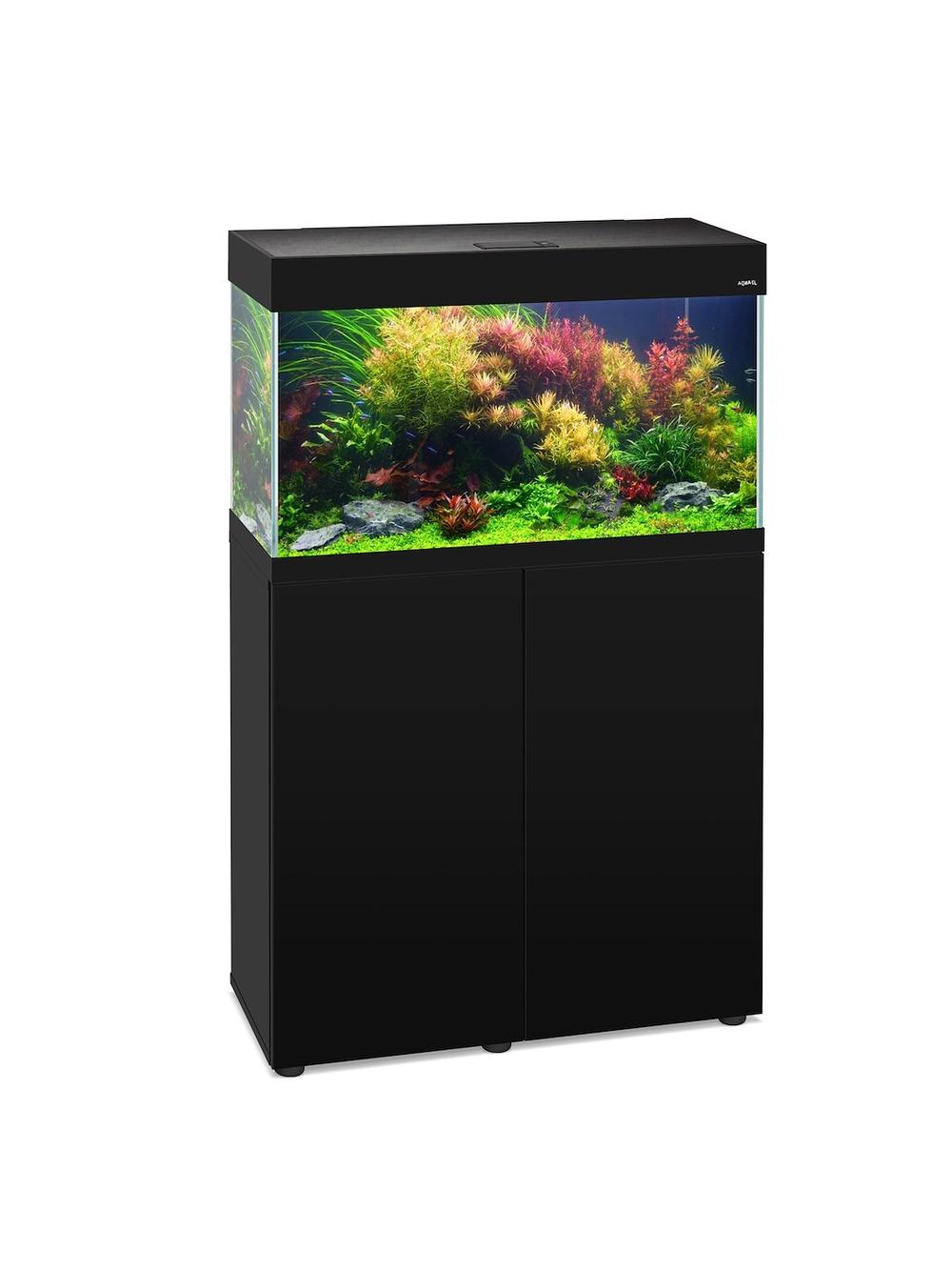 AQUAEL ZESTAW OPTISET 125 CZARNY 2.0+SZAFKA