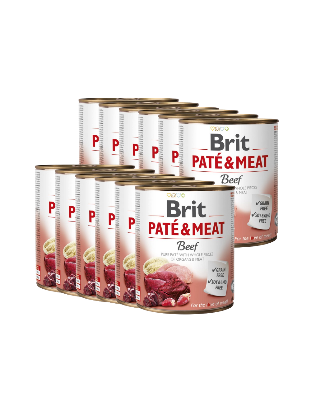 BRIT PATE & MEAT BEEF 12x800g