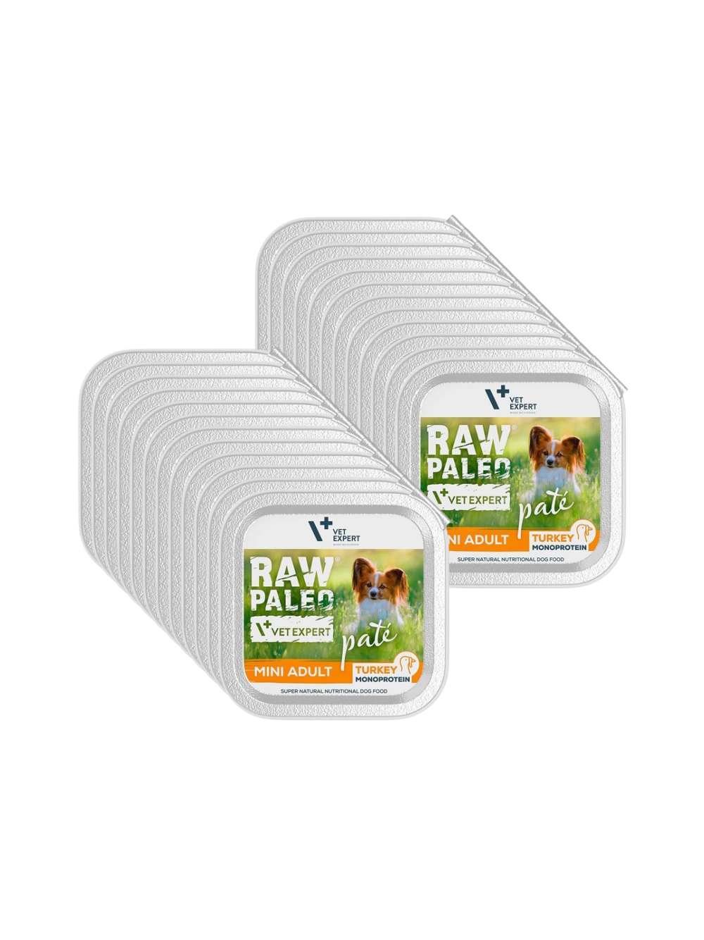 Vetexpert Raw Paleo Pate Mini Adult Turkey 24x150g - indyk tacka
