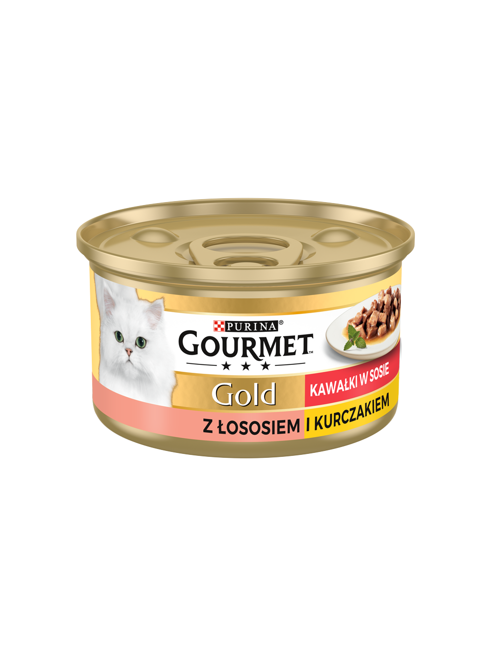 Purina Gourmet Gold łosoś/ kurczak w sosie 72x85g