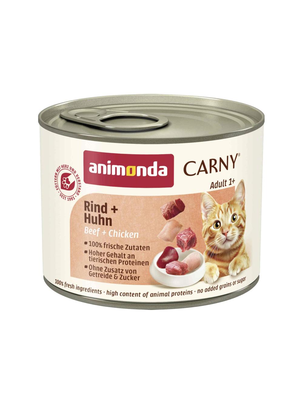 ANIMONDA Cat Carny Adult smak: wołowina i kurczak 200g