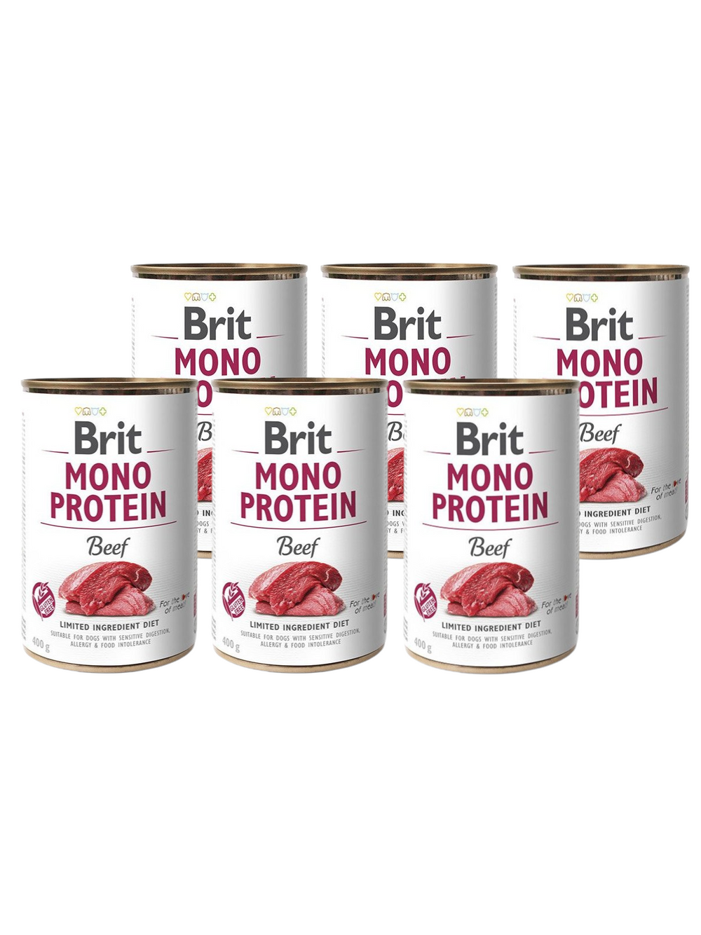 BRIT MONO PROTEIN BEEF 6x400g