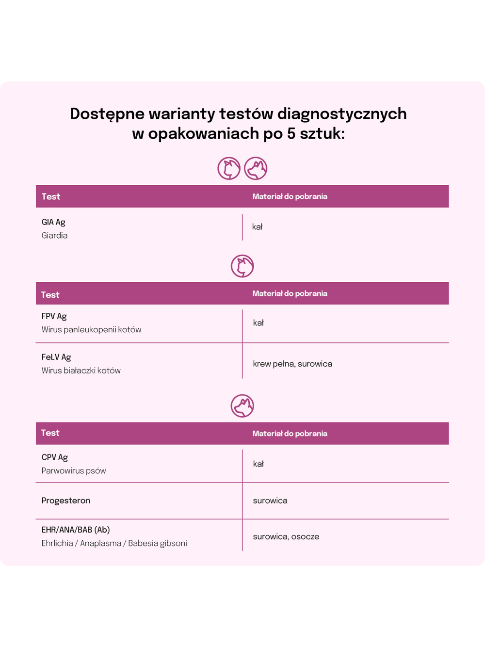 Lab-v Szybki Test Antygenowy Giardia GIA dla Psów