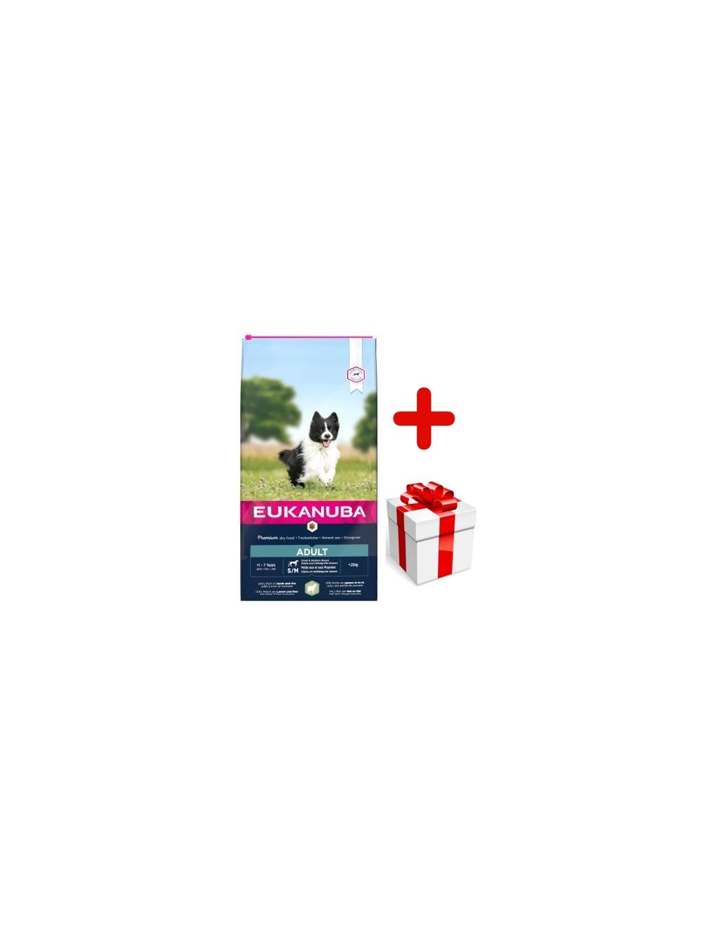 Eukanuba adult small&medium breed rich In lamb & rice 12kg + niespodzianka dla psa GRATIS!