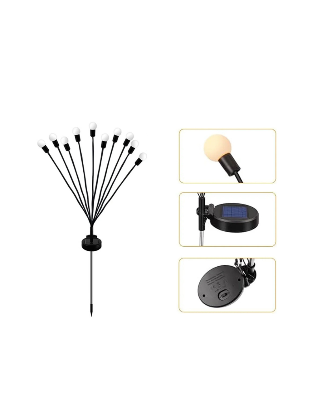 Lampa ogrodowa solarna - kulki- 2szt
