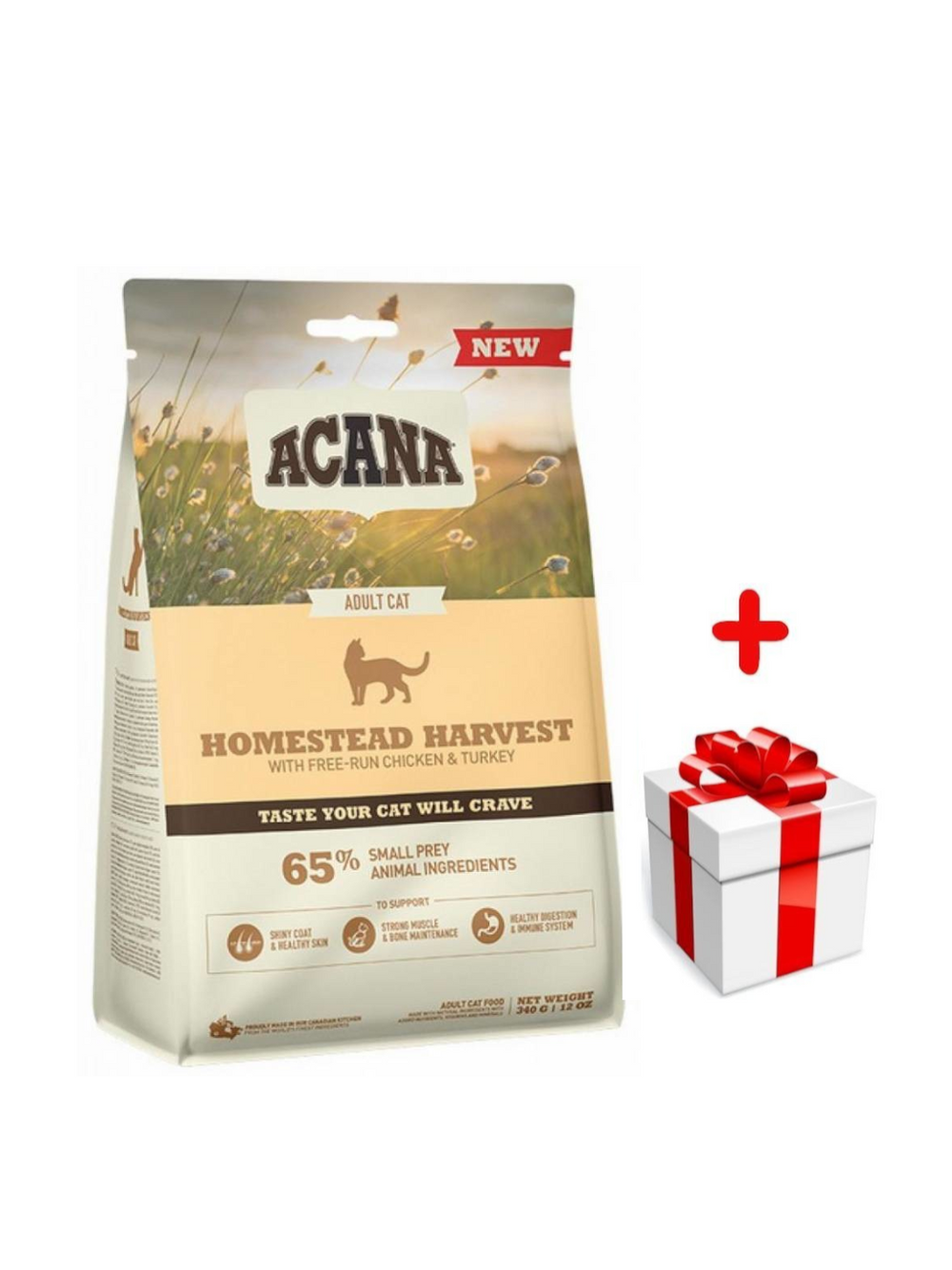 ACANA Homestead Harvest Cat 340g + niespodzianka dla kota GRATIS!