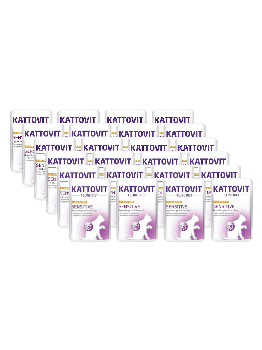 Kattovit Sensitive kurczak+indyk 24x85g saszetka