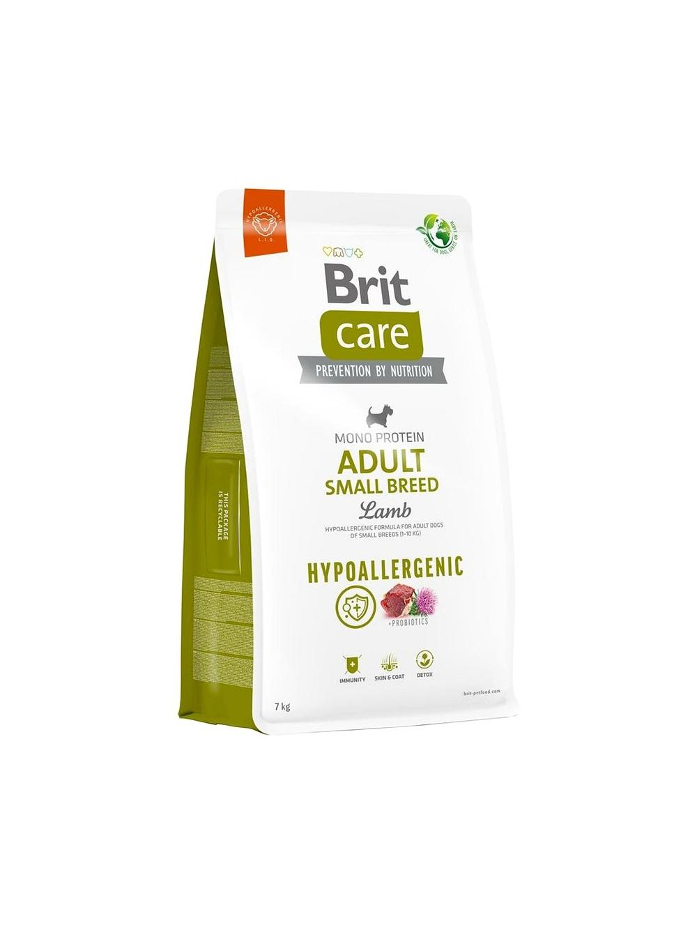 BRIT CARE Dog Hypoallergenic Adult Small Breed Lamb 3kg