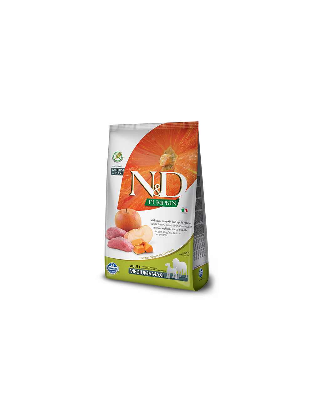 Farmina N&D Pumpkin Grain Free canine BOAR AND APPLE ADULT MEDIUM & MAXI 12kg