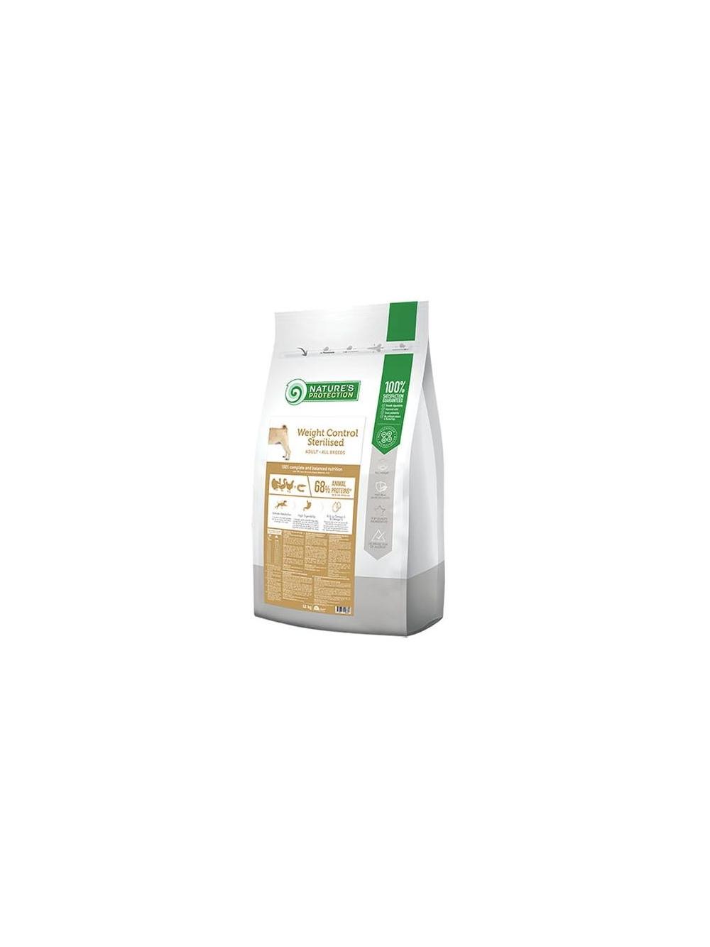 NATURES PROTECTION Weight Control Sterilised Poultry with Krill Adult All Breeds 12kg + niespodzianka dla psa GRATIS!
