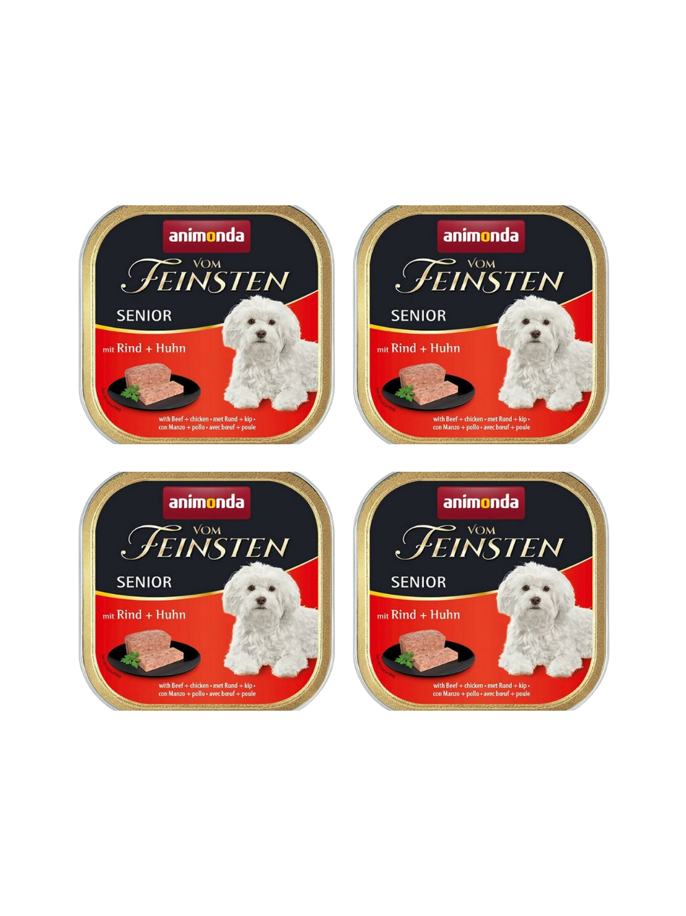 ANIMONDA Dog Vom Feinsten Senior smak: wołowina z kurczakiem 6 x 150g