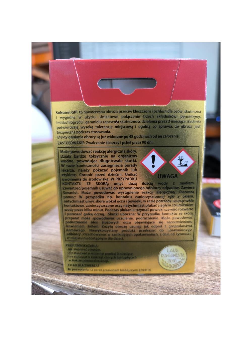 Sabunol szara obroża przeciw pchłom i kleszczom dla psa 50 cm+ TRIXIE Szczypce do usuwania kleszczy 9cm