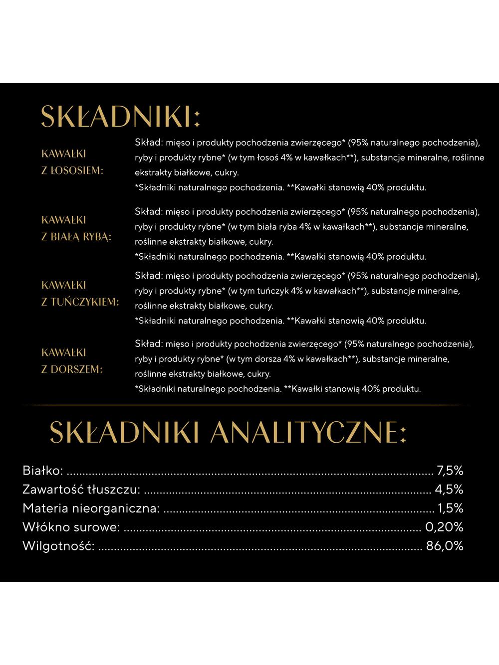SHEBA Delicacy Rybne Smaki saszetki 80x85 g – mokra karma pełnoporcjowa dla dorosłych kotów, w galaretce (kawałki z: łososiem, białą rybą, tuńczykiem, dorszem)