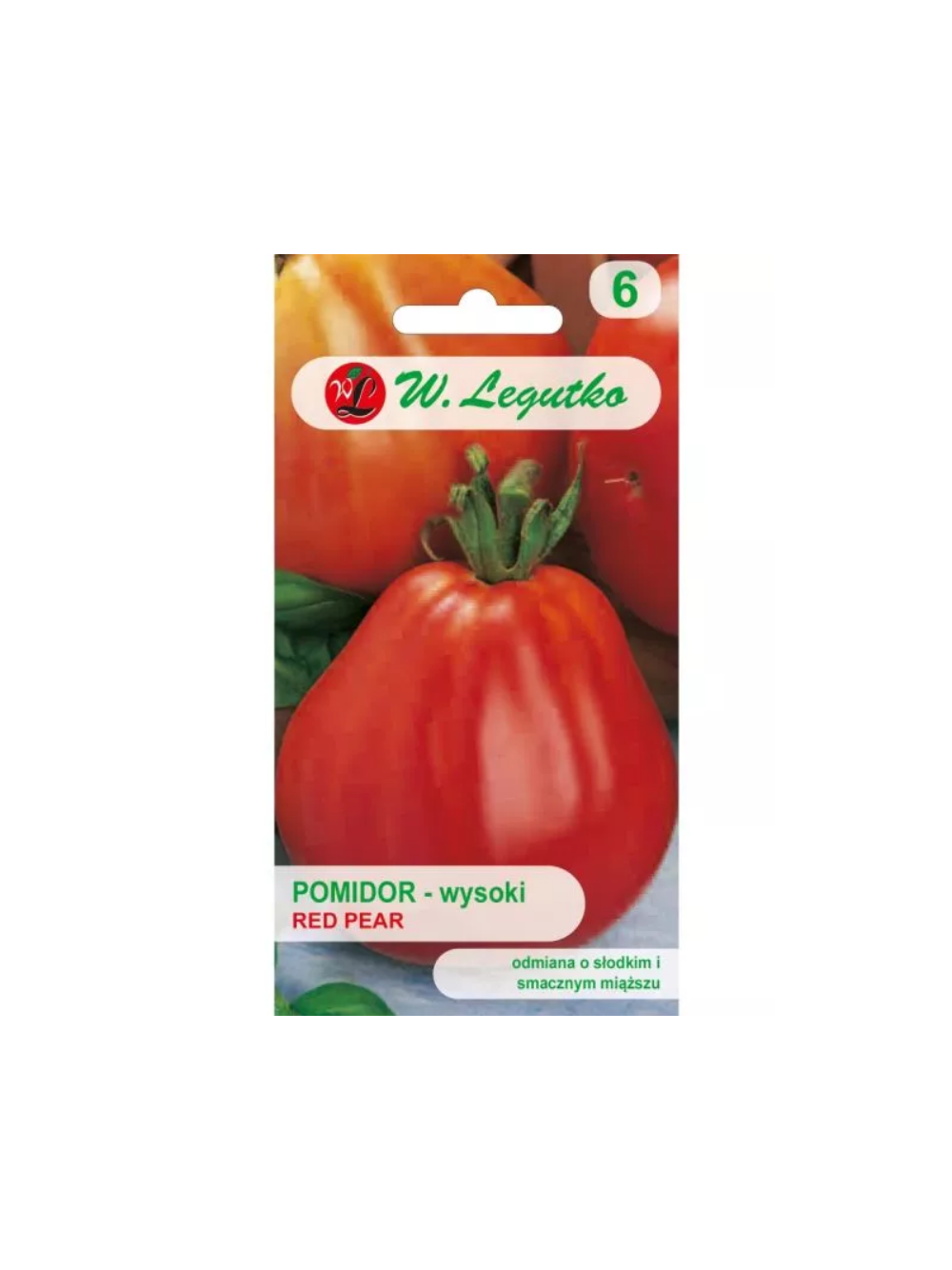 Pomidor gruntowy wysoki Red Pear - śr. wczesna