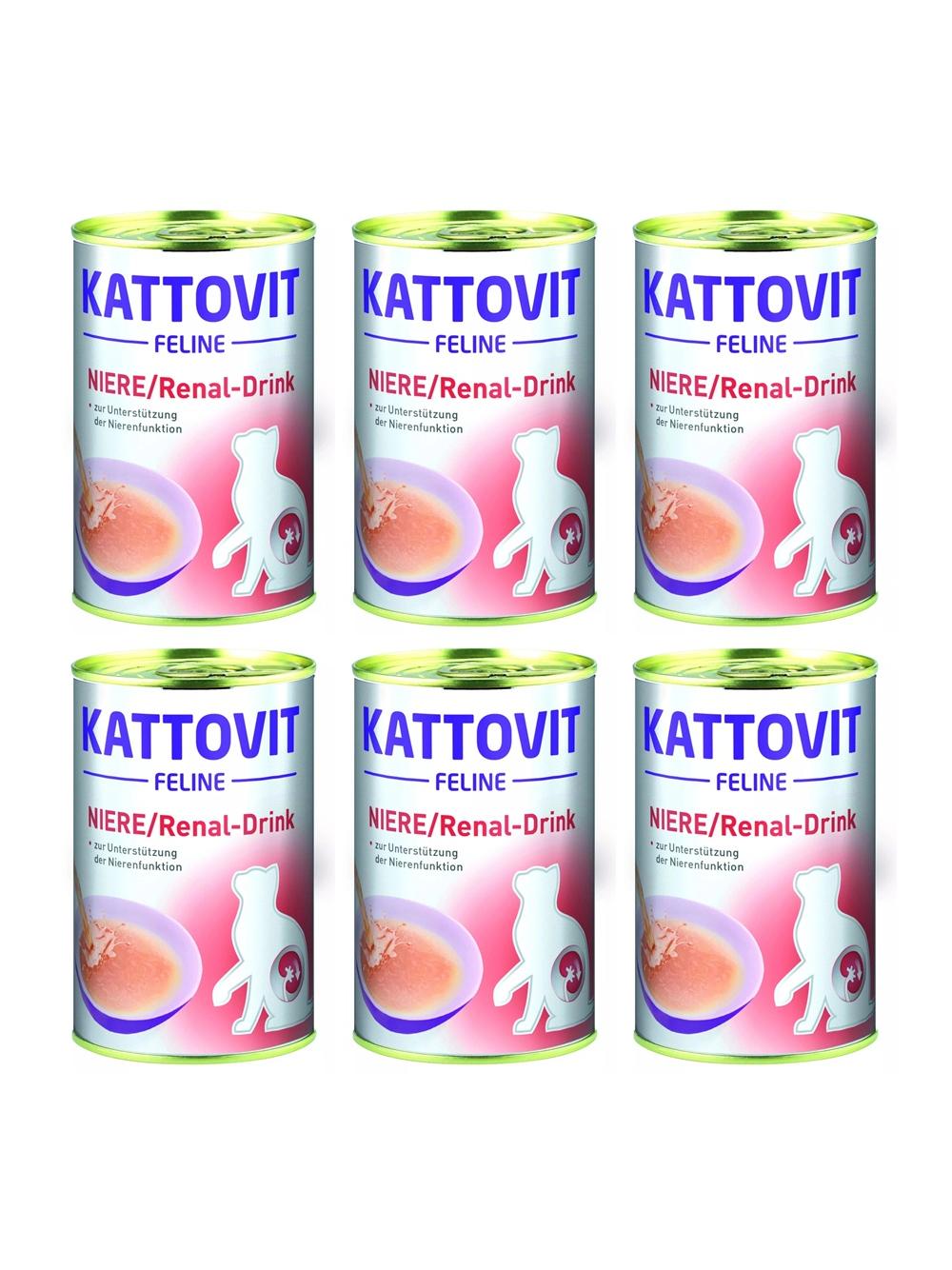 Kattovit Drink Niere/Renal kurczak 6x135ml puszka