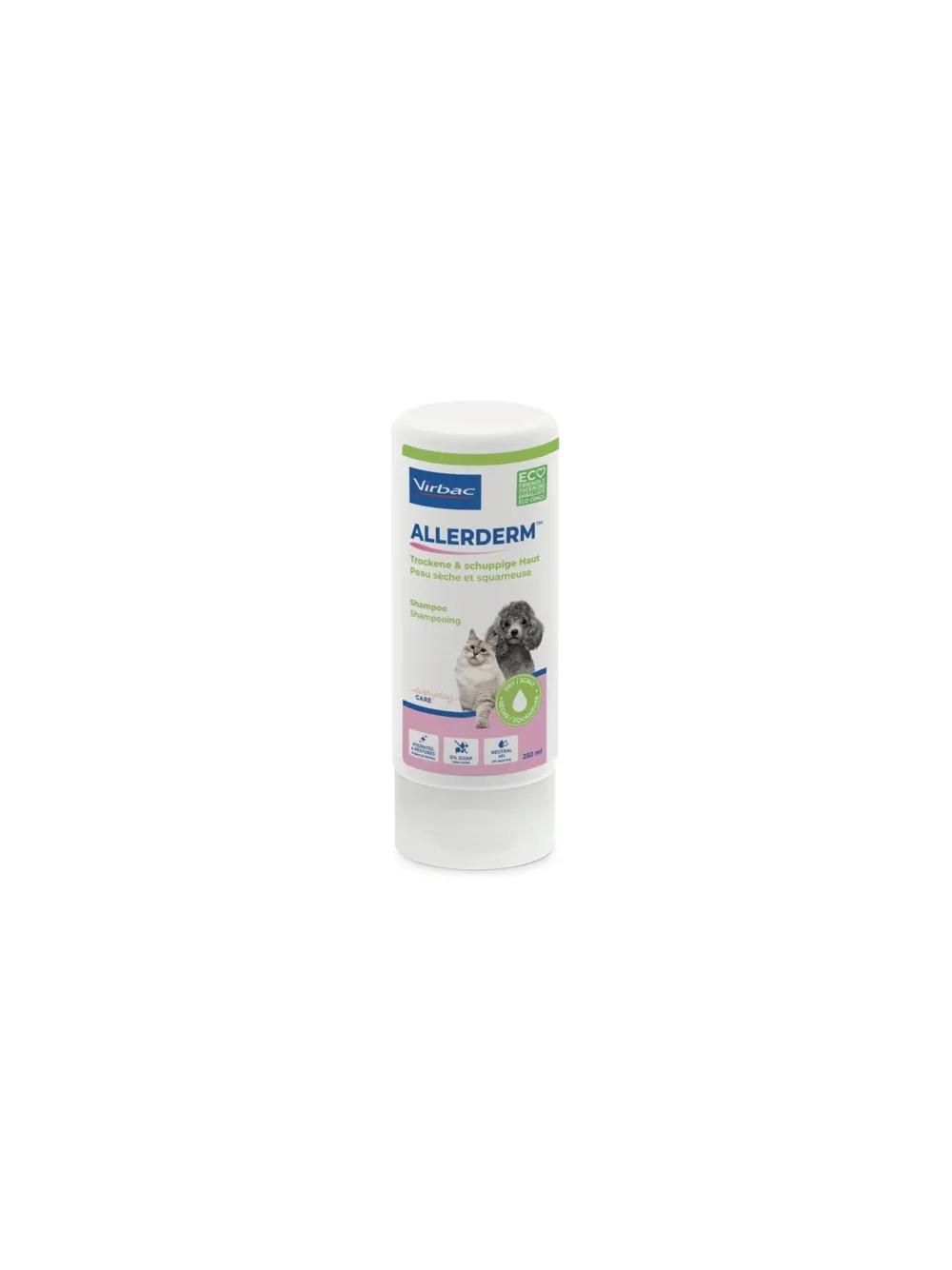 Virbac Allerderm szampon do skóry suchej i łuszczącej się dla psów i kotów 250 ml