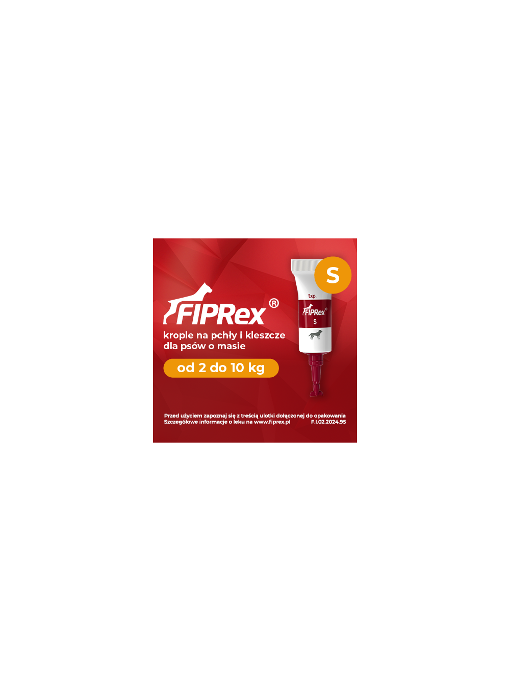 Fiprex S, 75 mg/ml, roztwór do nakrapiania dla psów (2szt)