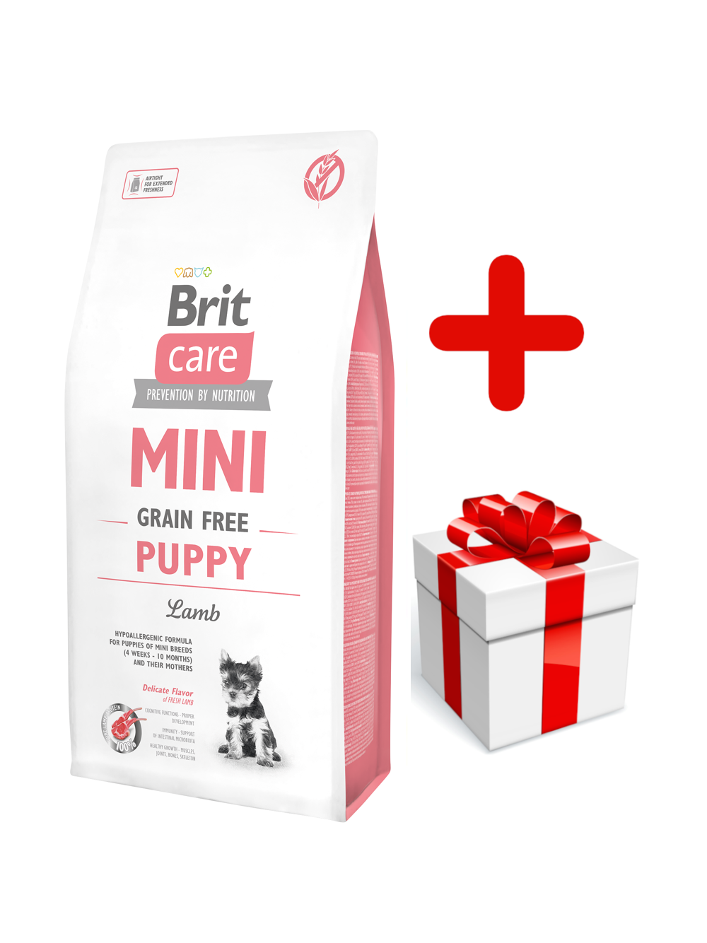 BRIT CARE Mini Grain-Free Puppy Lamb 7kg + niespodzianka dla psa GRATIS!