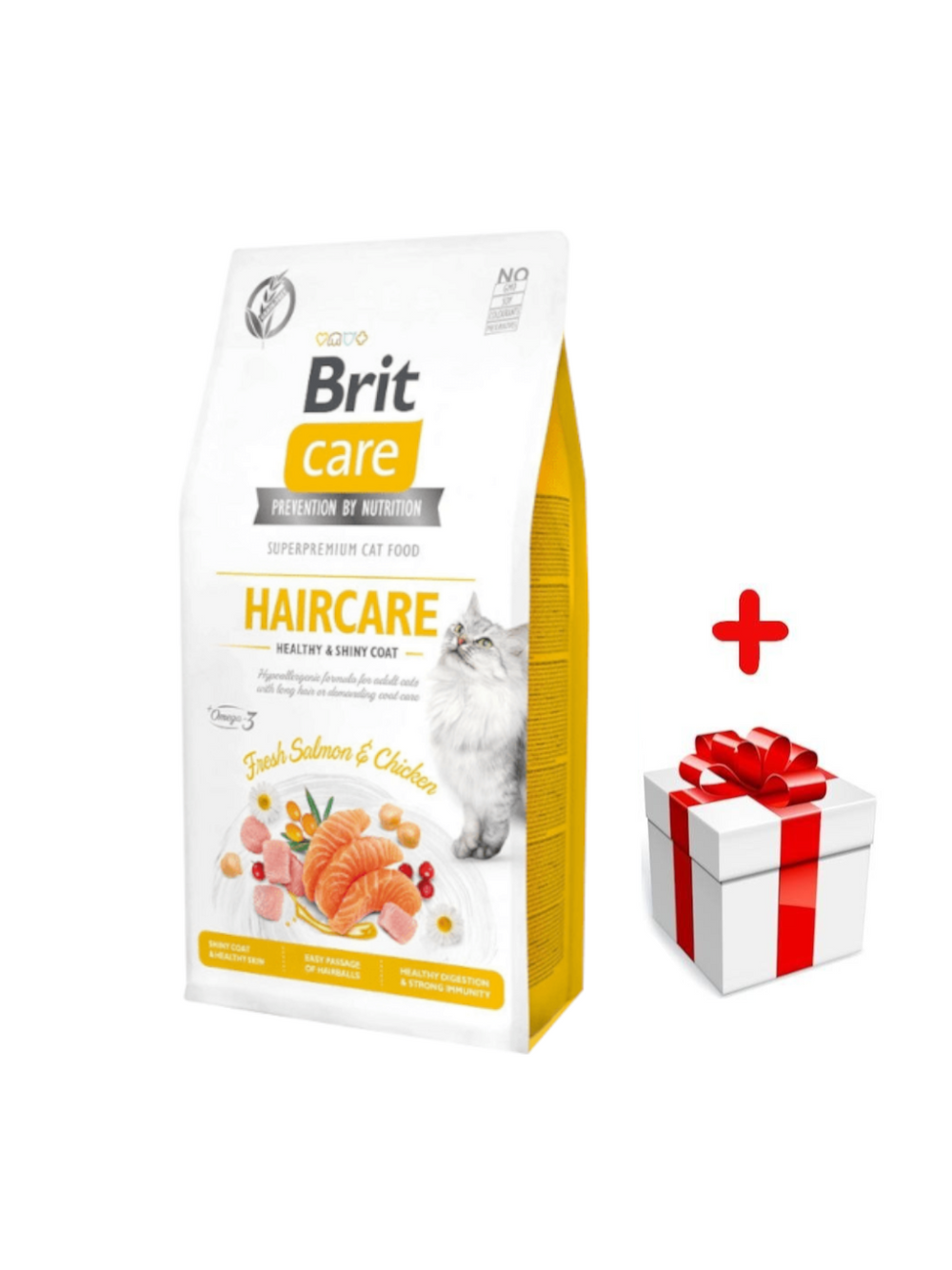 BRIT Care Cat  Grain-Free Haircare 400g + niespodzianka dla kota GRATIS!