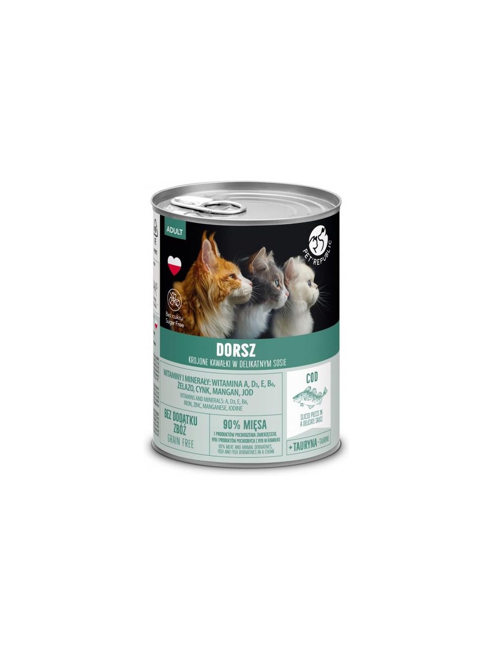 PetRepublic kawałki w sosie Mix Smaków 18x400g dla kota