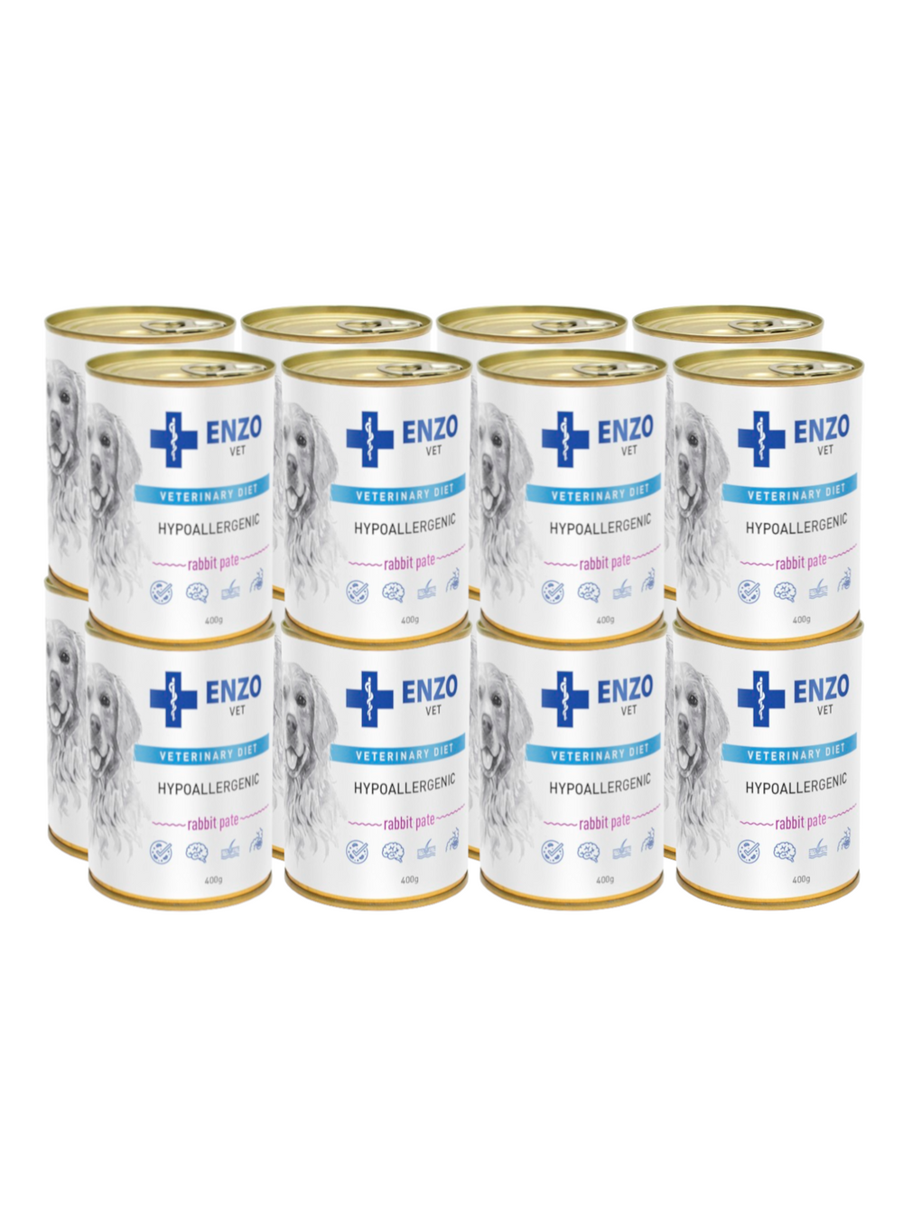 ENZO VET Hypoallergenic dieta hypoallergiczna z królikiem dla psów 16x400g