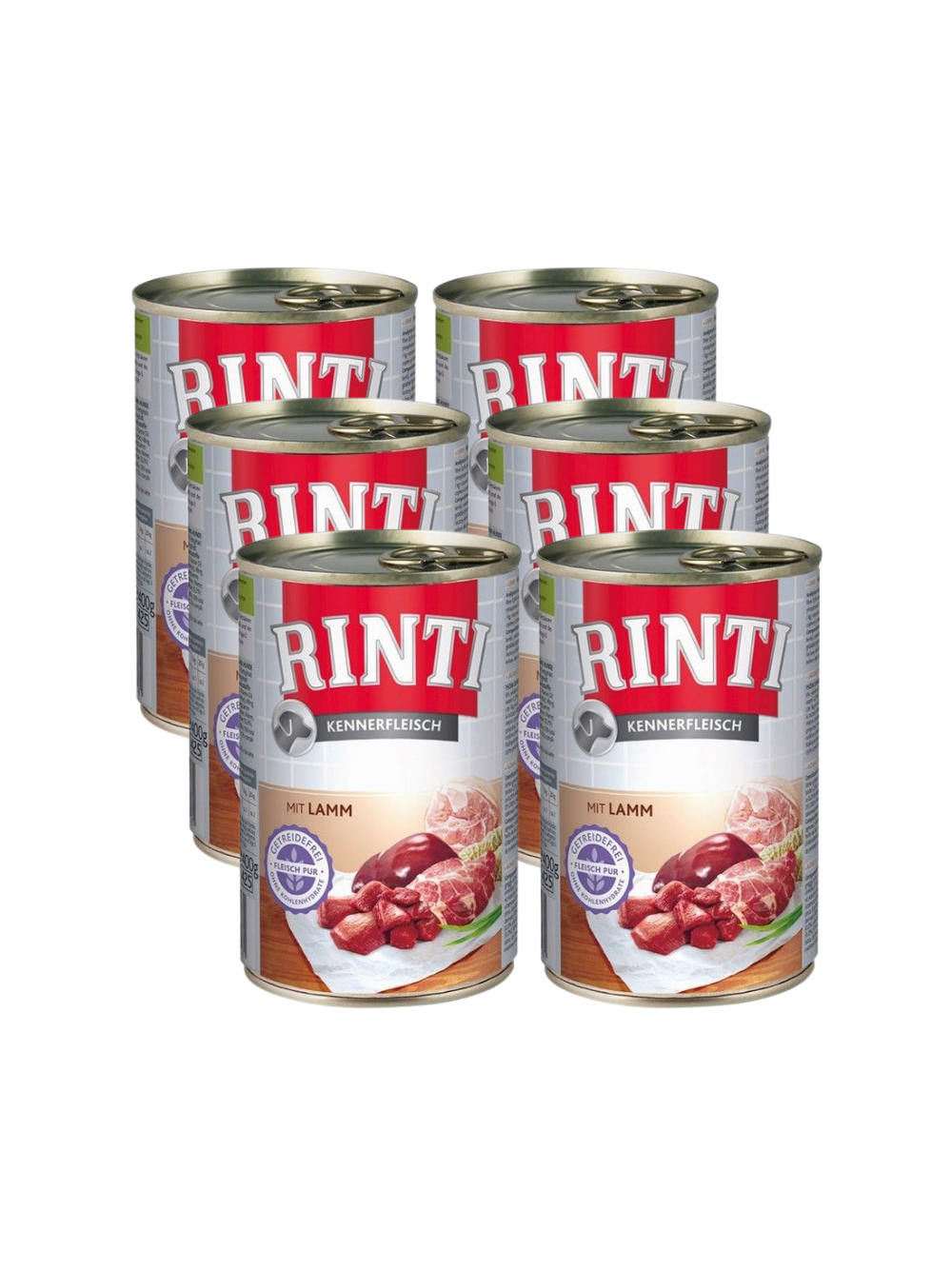Rinti Kennerfleisch karma mokra dla psa - jagnięcina 6x400g