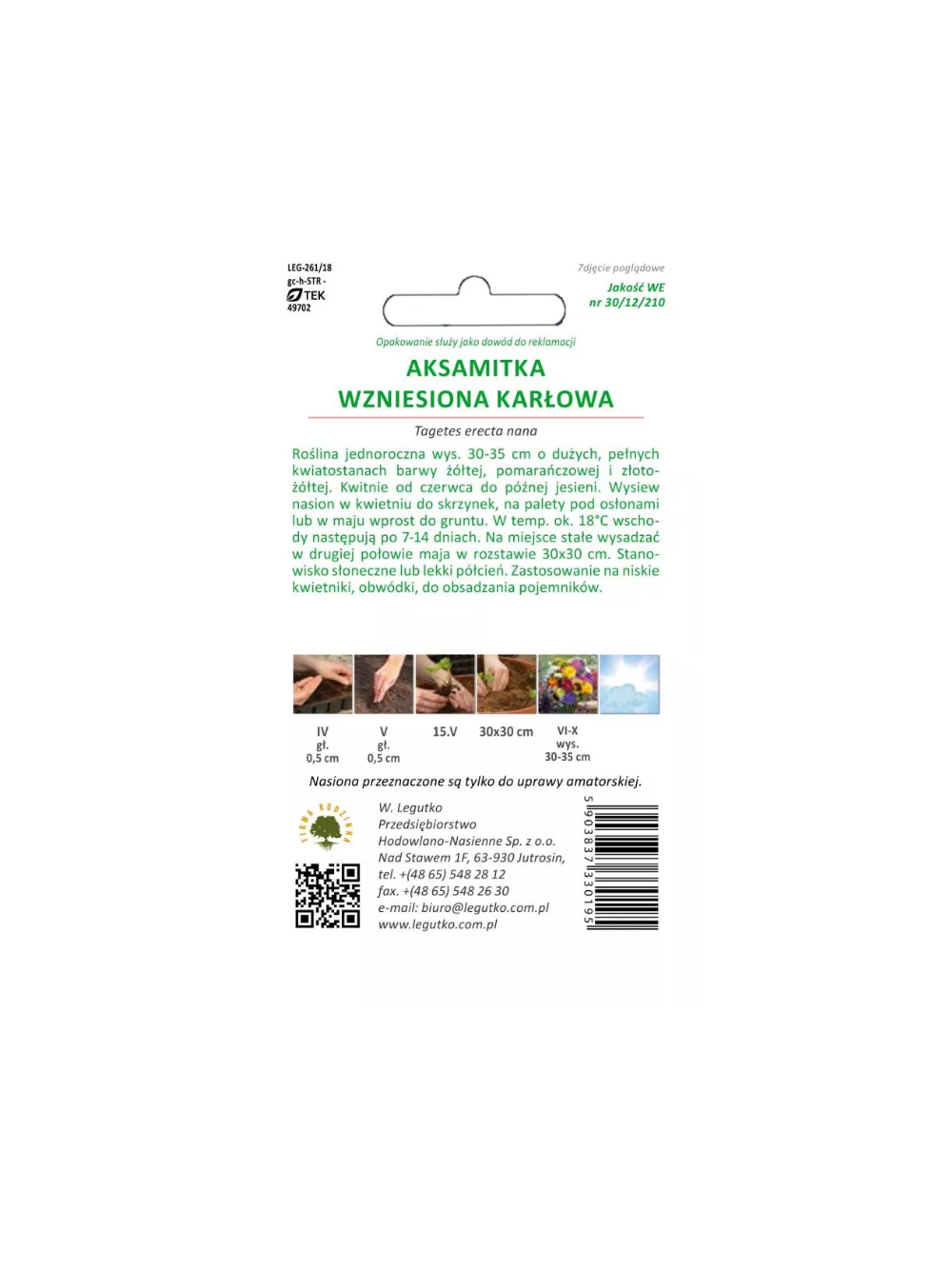 Aksamitka wzniesiona mieszanka karłowa