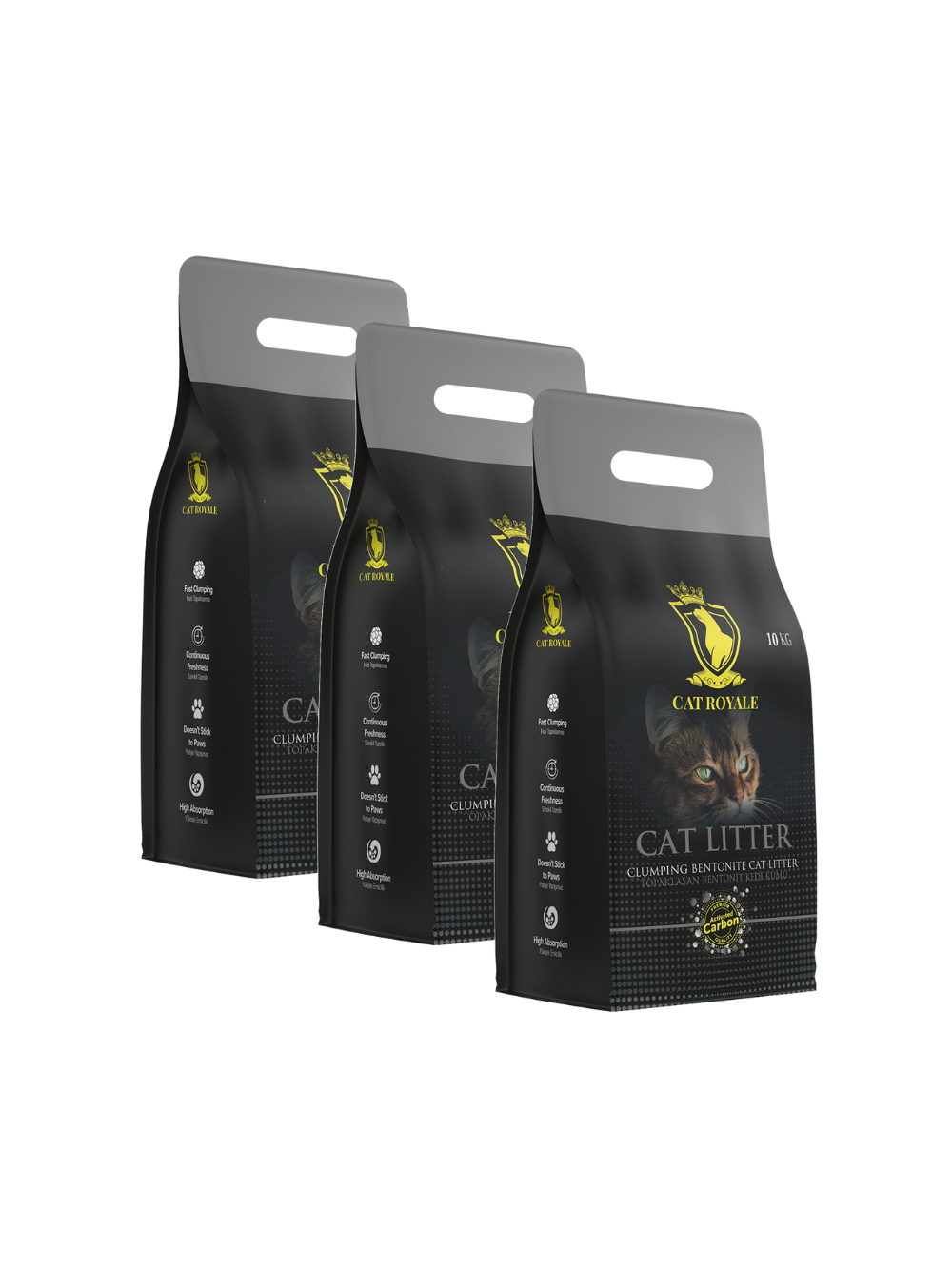 Cat Royale Activated Carbon żwirek bentonitowy 30l (3x10l)