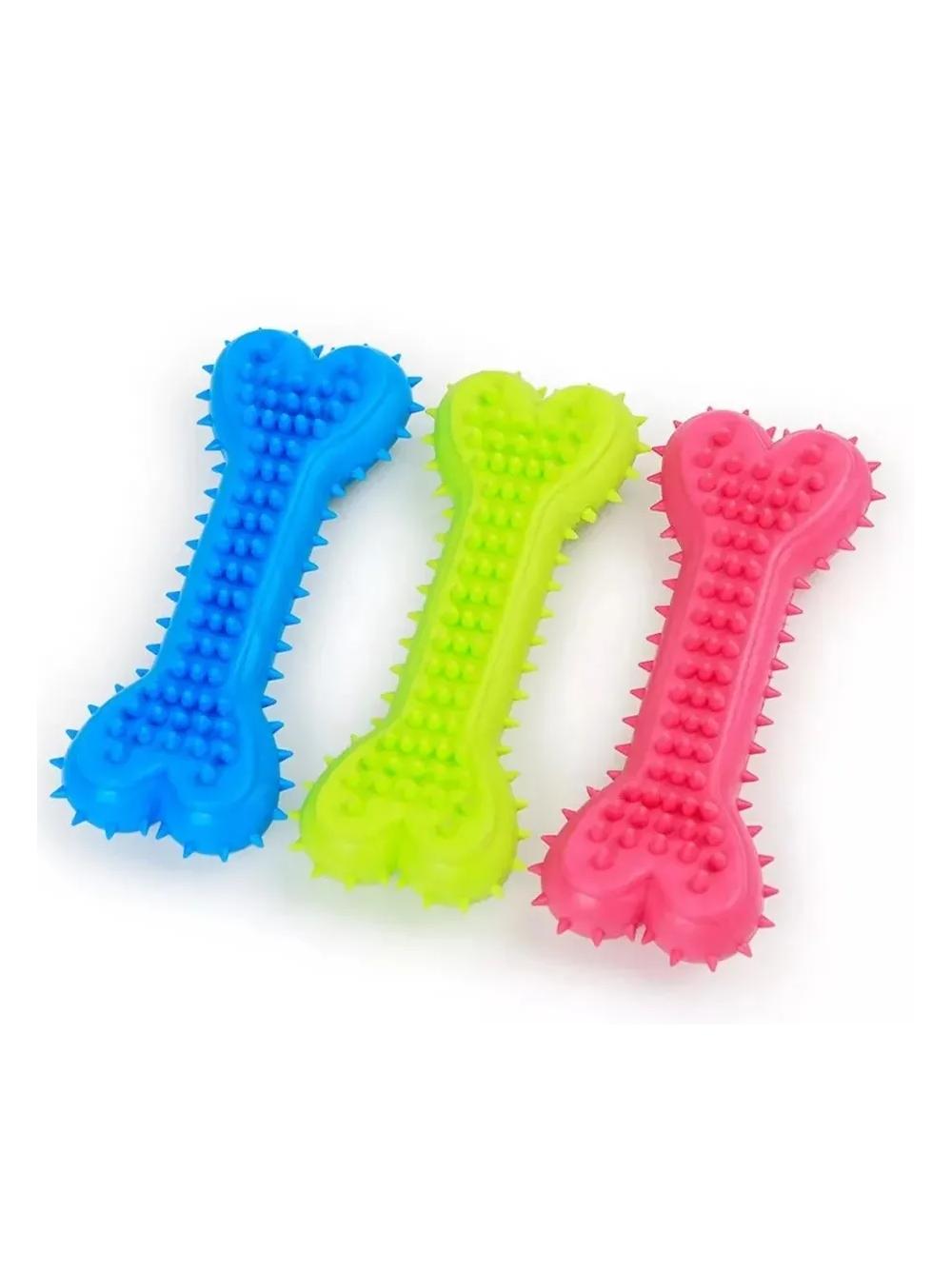 NUXIE Zabawka gumowa dla psa - gryzak kość 14cm