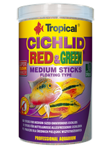 CICHLID RED&GREEN MEDIUM STICKS 1000ML/360G