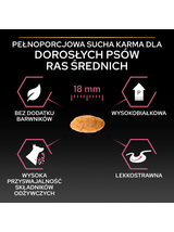 PRO PLAN Sensitive Skin Medium Adult Karma dla psów bogata w łososia 14kg