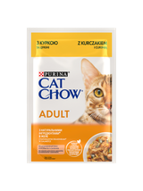 PURINA Cat Chow Adult Karma dla kotów z kurczakiem i cukinią w galaretce 10x85g
