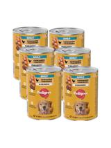 PEDIGREE Adult puszka 6x400g - mokra karma pełnoporcjowa dla dorosłych psów, z kurczakiem i marchewką w galaretce