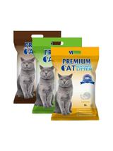 Premium Cat Żwirek Bentonitowy Zbrylający - Mix 3x5L