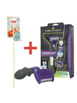 FURMINATOR dla kotów krótkowłosych - Large + Zabawka dla kota GRATIS!