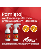 Fiprex Spray, 0,5 g/250 ml, roztwór na skórę dla psów i kotów
