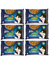 FELIX Sensations Jellies Karma dla kotów smaki rybne w galaretce 12x(4x85g)
