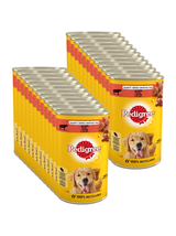 PEDIGREE Adult puszka 24x1200g - mokra karma pełnoporcjowa dla dorosłych psów, z wołowiną w galaretce