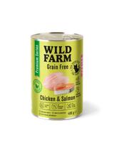 WILD FARM Premium Grain Free Chicken and Salmon Junior 400g  - bezzbożowa karma dla kociąt