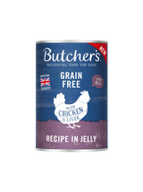BUTCHER'S Original Recipe in Jelly, karma dla psa, kawałki z kurczakiem w galaretce 24x400g