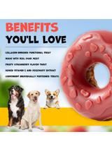 WILD FARM donut kolagenowy z kaczką i truskawkami 7cm 10x50g przysmak dla psa