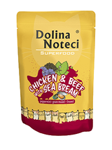 DOLINA NOTECI Superfood kurczak i wołowina z doradą saszetka 10x85g