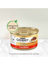 Purina Gourmet Gold Sauce Delight z wołowiną 12x85g