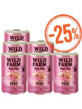 WILD FARM Pate with Pork 6x400g - bezglutenowa karma dla kota