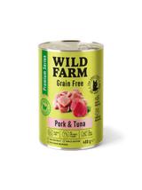 WILD FARM Premium Grain Free Pork and Tuna 400g  - bezzbożowa karma dla kota