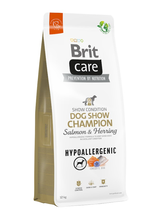 BRIT CARE Dog Hypoallergenic Dog Show Champion Salmon & Herring 12kg + niespodzianka dla psa GRATIS!
