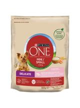 PURINA ONE Mini/Small Sensitive Łosoś, ryż - sucha karma dla psa - 800 g
