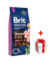 BRIT Premium By Nature Junior S 8kg + niespodzianka dla psa GRATIS!